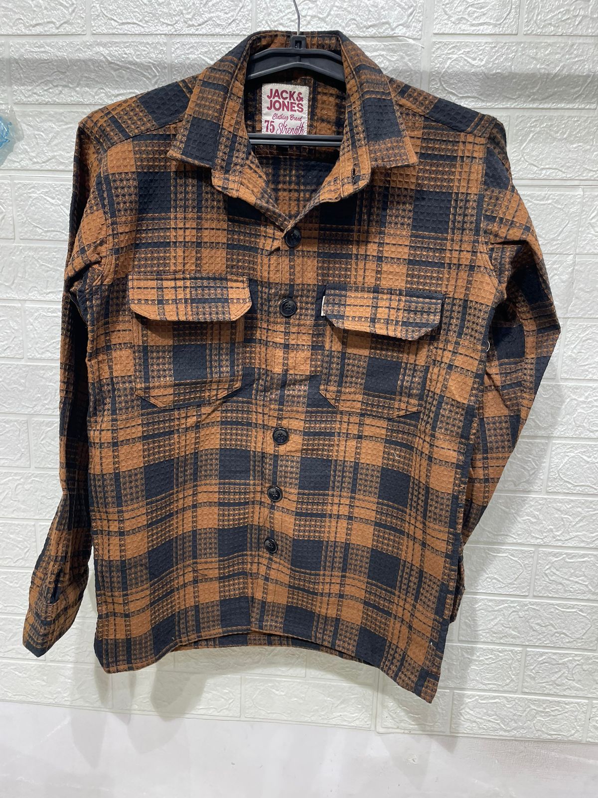 woffle check shirt